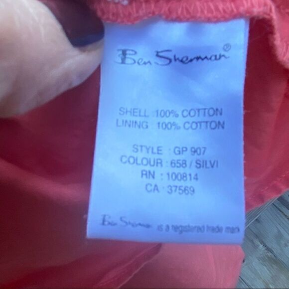 Ben Sherman eyelet coral mini dress size xs - Picture 11 of 13